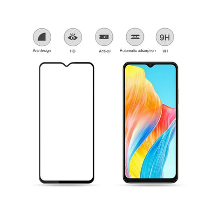 MOCOLO For Oppo A38 4G Screen Protector Full Coverage Silk Printing Tempered Glass Film