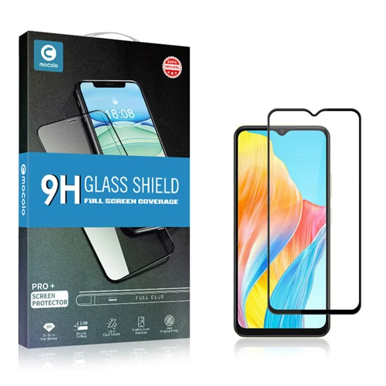 MOCOLO For Oppo A38 4G Screen Protector Full Coverage Silk Printing Tempered Glass Film