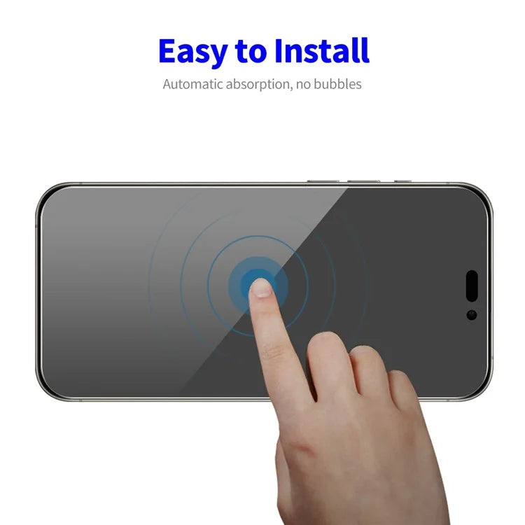 ENKAY HAT PRINCE For iPhone 15 Pro Film 9H Anti-Spy High Aluminium-silicon Glass Screen Protector