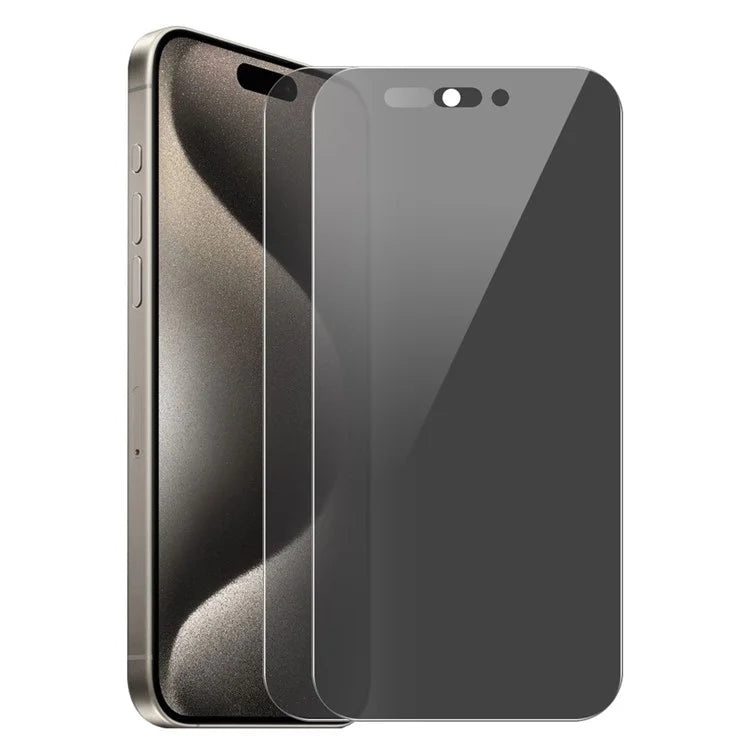 ENKAY HAT PRINCE 2Pcs For iPhone 15 Pro Full Screen Protector 28-Degree Anti-Spy Anti-Glare Film