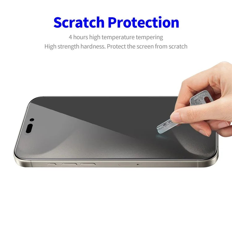 ENKAY HAT PRINCE 2Pcs For iPhone 15 Pro Max Anti-Spy Privacy Protection Film Anti-explosion Screen Protector