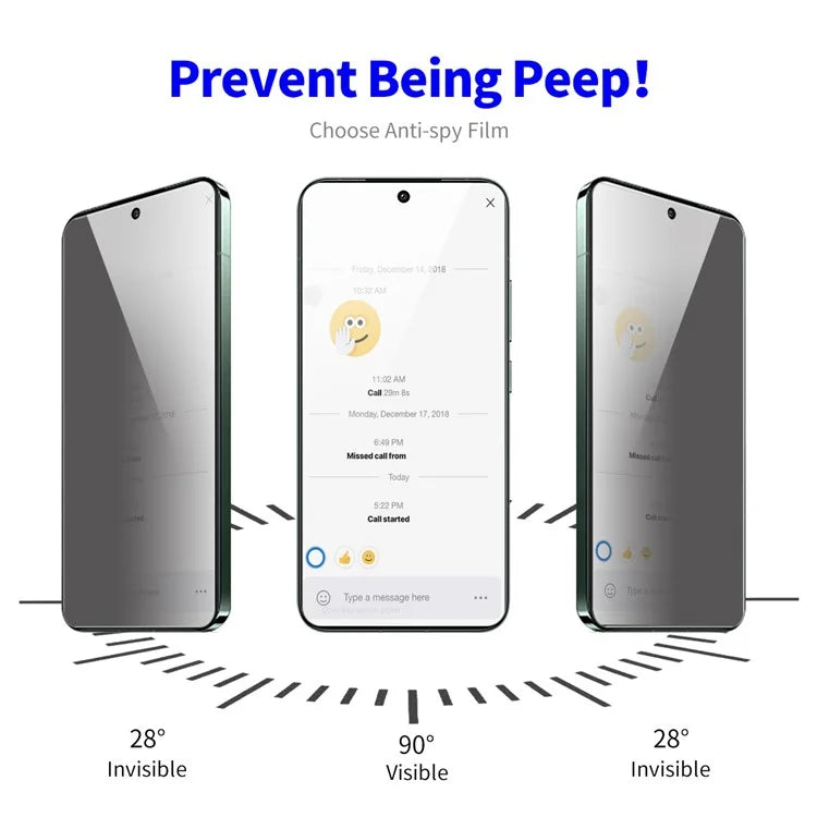 ENKAY HAT PRINCE For Xiaomi 13T / 13T Pro / Redmi K60 Ultra Anti-Spy Full Screen Protector Fingerprint-Free Full Glue Film