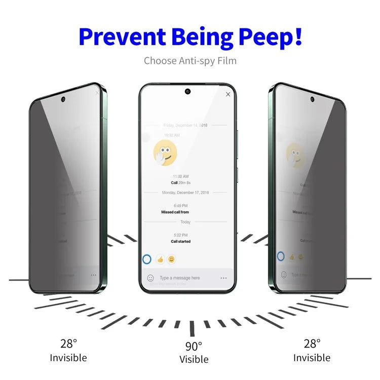 ENKAY HAT PRINCE 2Pcs for Xiaomi 14 Screen Protector 28-degree Anti-Spy Tempered Glass Film