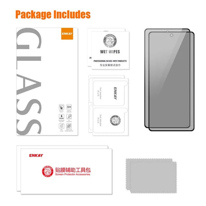 ENKAY HAT PRINCE 2Pcs for Xiaomi 14 Screen Protector 28-degree Anti-Spy Tempered Glass Film