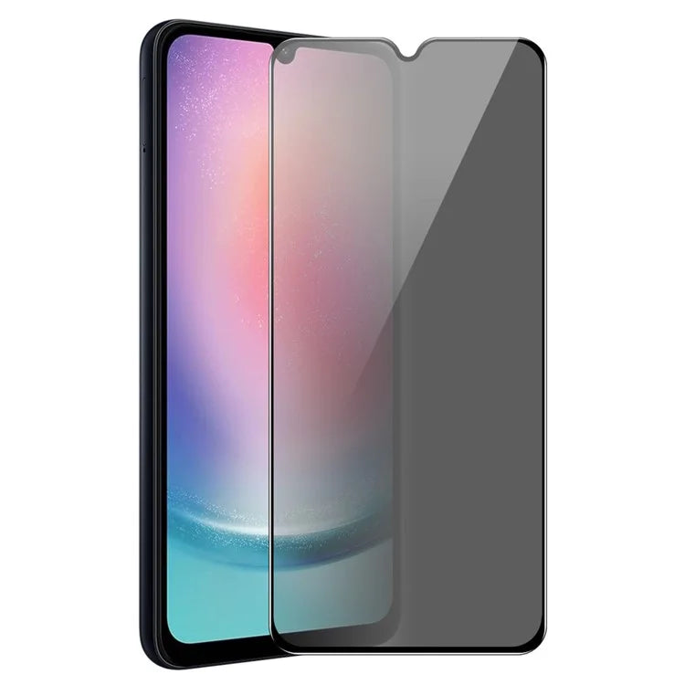 ENKAY HAT PRINCE for Samsung Galaxy A24 4G (162.1 x 77.6 x 8.3mm) Privacy Screen Protector Full Cover Anti-glare Tempered Glass Film
