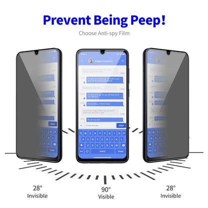 ENKAY HAT PRINCE 2Pcs for Samsung Galaxy A05 4G / A05s 4G Privacy Screen Protector Anti-glare Tempered Glass Film