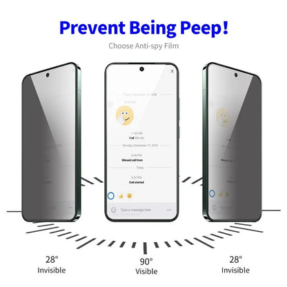 ENKAY HAT PRINCE for Xiaomi 13T / 13T Pro / Redmi K60 Ultra Privacy Screen Protector Full Coverage Anti-glare Tempered Glass Film