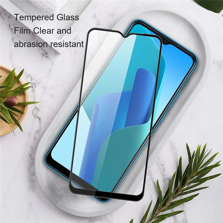 AMORUS For Oppo A58 4G Tempered Glass Film Anti-explosion Full Cover Screen Protector