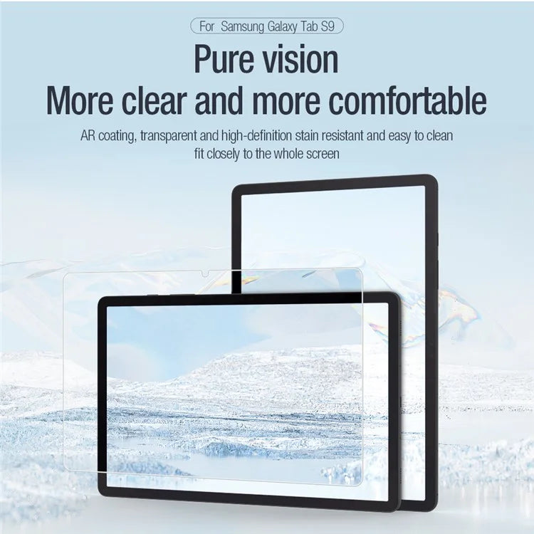 NILLKIN Pure Series for Samsung Galaxy Tab S9 Screen Protector Corning Gorilla Glass Explosion-Proof Film