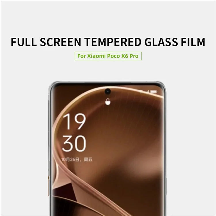 MOFI JK Tempered Glass Film Series-1 for Xiaomi Redmi K70E 5G / Poco X6 Pro Film High Aluminum-silicon Glass Screen Protector