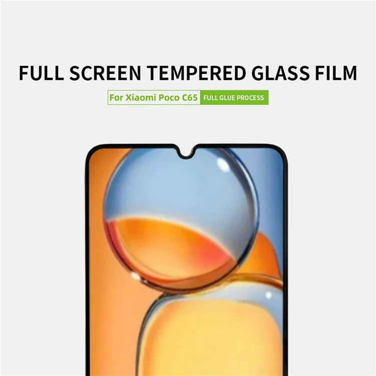 PINWUYO JK Tempered Glass Film Series-2 for Xiaomi Poco C65 4G / Redmi 13C Screen Protector 2.5D Anti-explosion Film