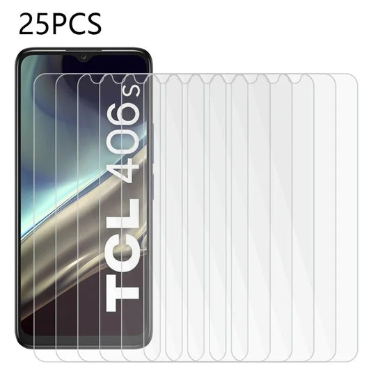 25Pcs for TCL 406s Tempered Glass Film Ultra Transparent Screen Protector