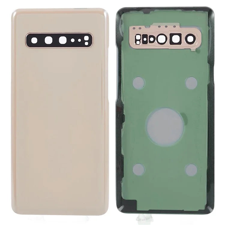 For Samsung Galaxy S10 5G G977 Battery Housing with Adhesive Sticker + Camera Lens Cover
