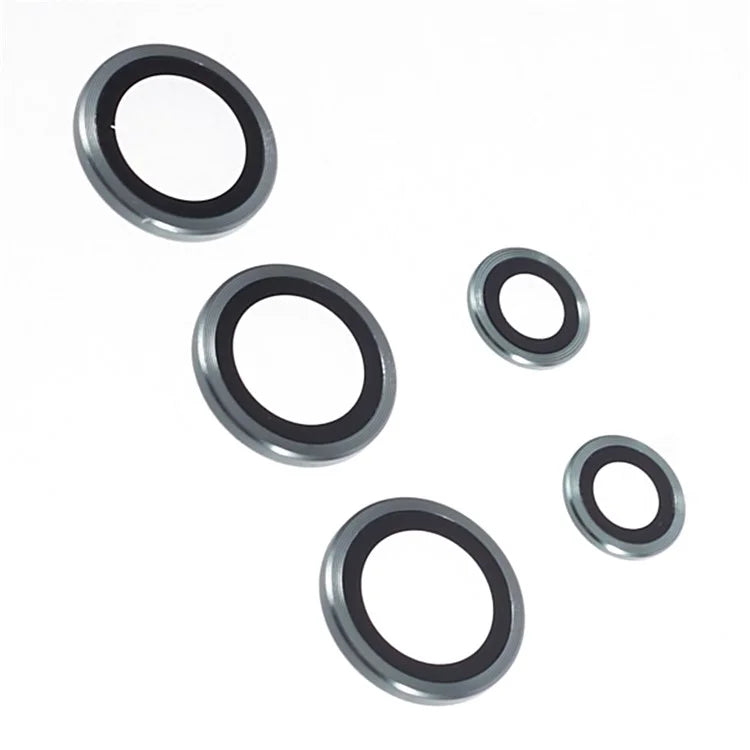 For Samsung Galaxy S24 Ultra Camera Lens Protector Set Electroplating Metal + Tempered Glass Individual Lens Film