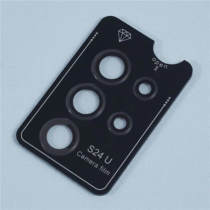 For Samsung Galaxy S24 Ultra Camera Lens Protector Set Electroplating Metal + Tempered Glass Individual Lens Film