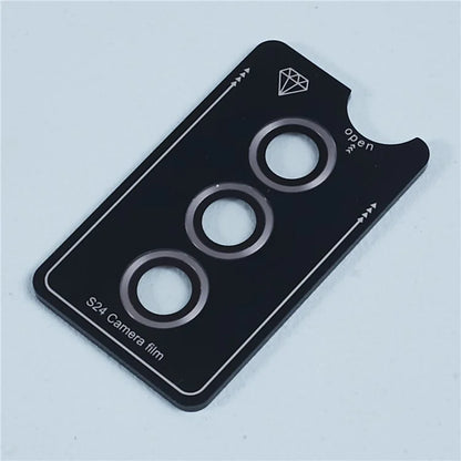 For Samsung Galaxy S24 Camera Lens Protector Set Metal + Tempered Glass Individual Ring Film