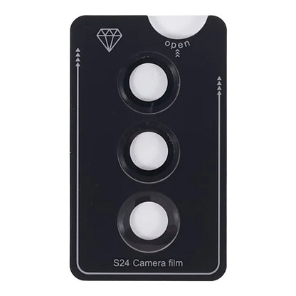 For Samsung Galaxy S24 Camera Lens Protector Set Metal + Tempered Glass Individual Ring Film
