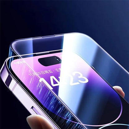 For iPhone 14 Pro Max High Aluminium-silicon Glass Film 0-Shape Bendable Screen Protector