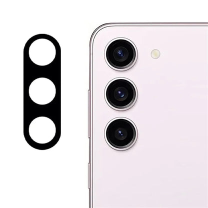 For Samsung Galaxy S24+ Silk Printing Camera Lens Protector Tempered Glass Lens Film with Bottom Plate