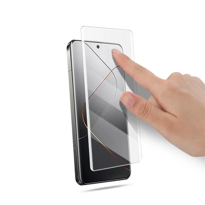 AMORUS For Xiaomi 14 Pro UV Liquid Screen Protector 3D Curved Scratch-Resistant Tempered Glass Film