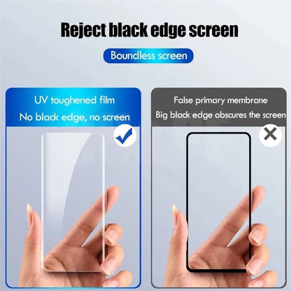 AMORUS For Xiaomi 14 Pro UV Liquid Screen Protector 3D Curved Scratch-Resistant Tempered Glass Film