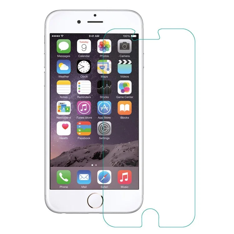 For iPhone 6 / 6s Screen Protector 0.3mm HD Clear Tempered Glass Film