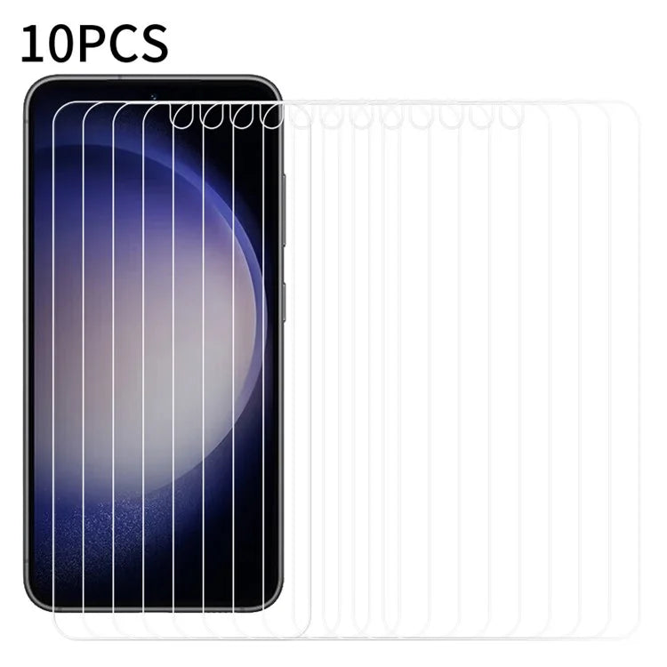 RURIHAI 10Pcs For Samsung Galaxy S24+ Screen Protector AGC Glass HD Clear Film (Fingerprint Unlock Support)
