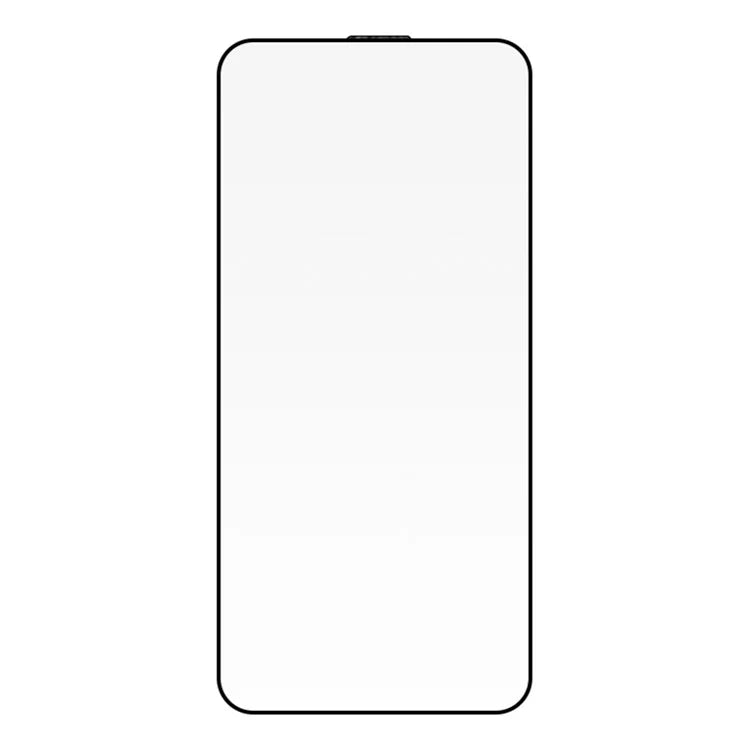 RURIHAI For iPhone 15 Pro Screen Protector 3D Full Cover High Aluminium-silicon Glass Screen Film with Anti-Dust Net