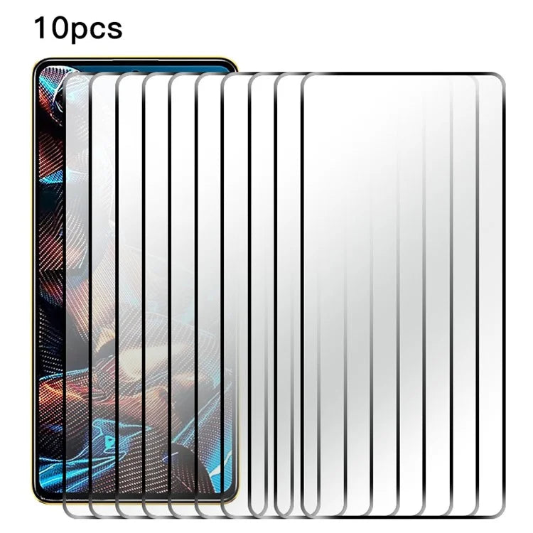 RURIHAI 10Pcs For Xiaomi Redmi K70E 5G / Poco X6 Pro High Aluminum-silicon Glass Full Screen Protector