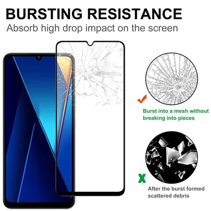For Xiaomi Redmi 13C 4G / Poco C65 4G Screen Protector Black Edge Full Glue AGC Glass Screen Covering Film