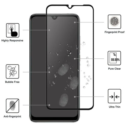 For Xiaomi Redmi A3+ / A3 Clear Screen Protector Black Edge Full Glue AGC Glass Screen Covering Film