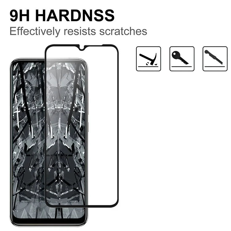 For Xiaomi Redmi A3+ / A3 Clear Screen Protector Black Edge Full Glue AGC Glass Screen Covering Film