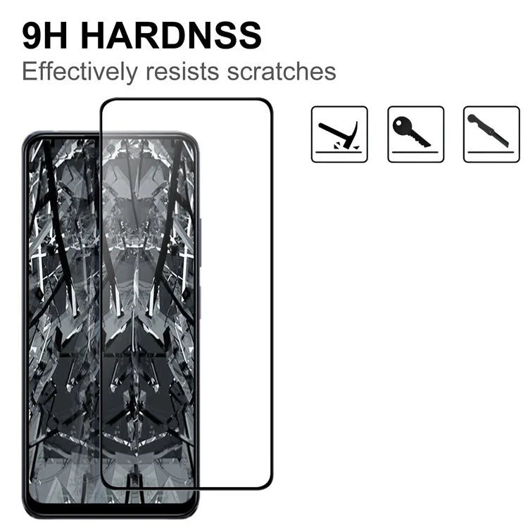 For Xiaomi Poco X6 AGC Glass Screen Film Clear Black Edge Full Glue Cell Phone Screen Protector