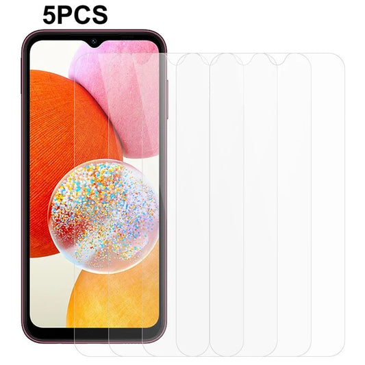 5PCS 0.3mm Tempered Glass Film For Samsung Galaxy A15 4G Screen Protector with 2.5D Arc Edge