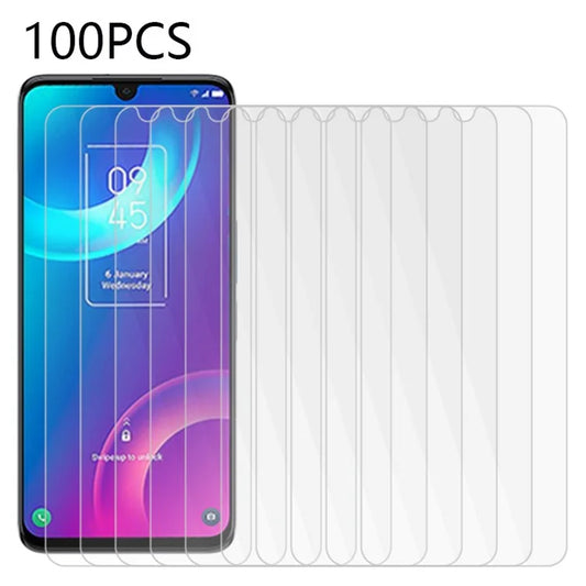 100Pcs for TCL 30 Screen Protector Bubble Free HD Tempered Glass Anti-dust Film