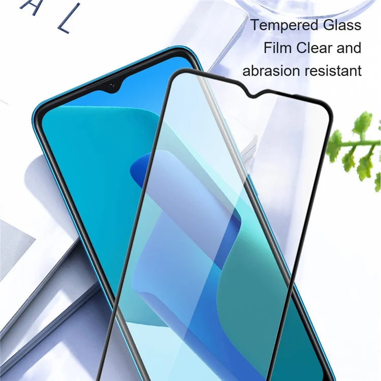 AMORUS 2Pcs For Oppo A79 5G / A2 5G  Screen Protector Silk Printing Tempered Glass Film