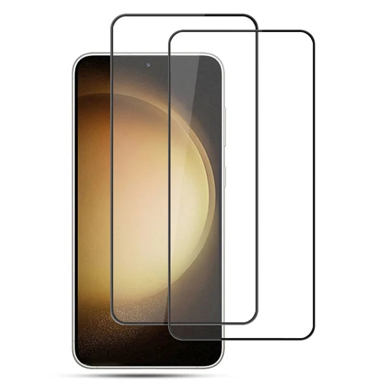 AMORUS 2Pcs For Samsung Galaxy S24+ Phone Screen Protector 9H Tempered Glass Silk Printing Film