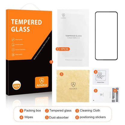 AMORUS For Oppo A79 5G / A2 5G 9H Screen Protector Sensitive Touch Tempered Glass Film