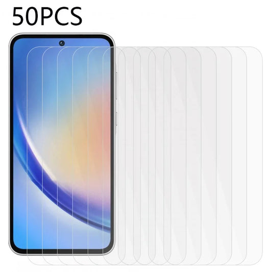 50PCS For Samsung Galaxy A35 5G Tempered Glass Screen Protector 2.5D 0.3mm High Clarity Film