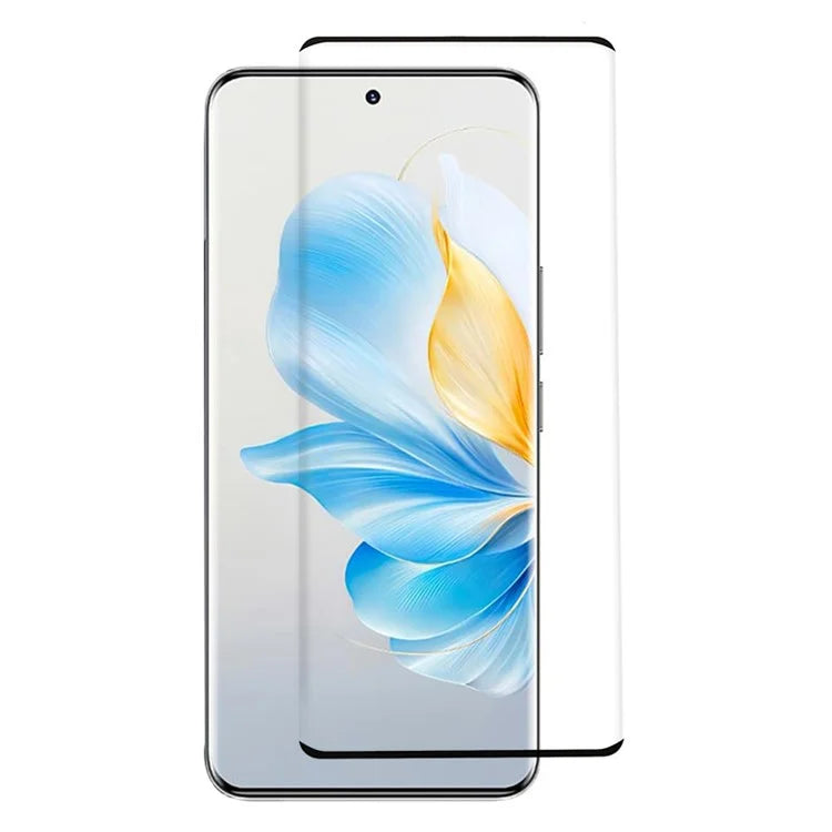 For Honor 100 5G Tempered Glass Film 3D Curved Side Glue Anti-explosion Screen Protector