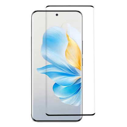 For Honor 100 5G Tempered Glass Film 3D Curved Side Glue Anti-explosion Screen Protector