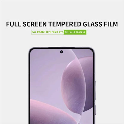 PINWUYO JK Tempered Glass Film Series-2 for Xiaomi Redmi K70 5G / K70 Pro 5G Anti-explosion Full Screen Protector