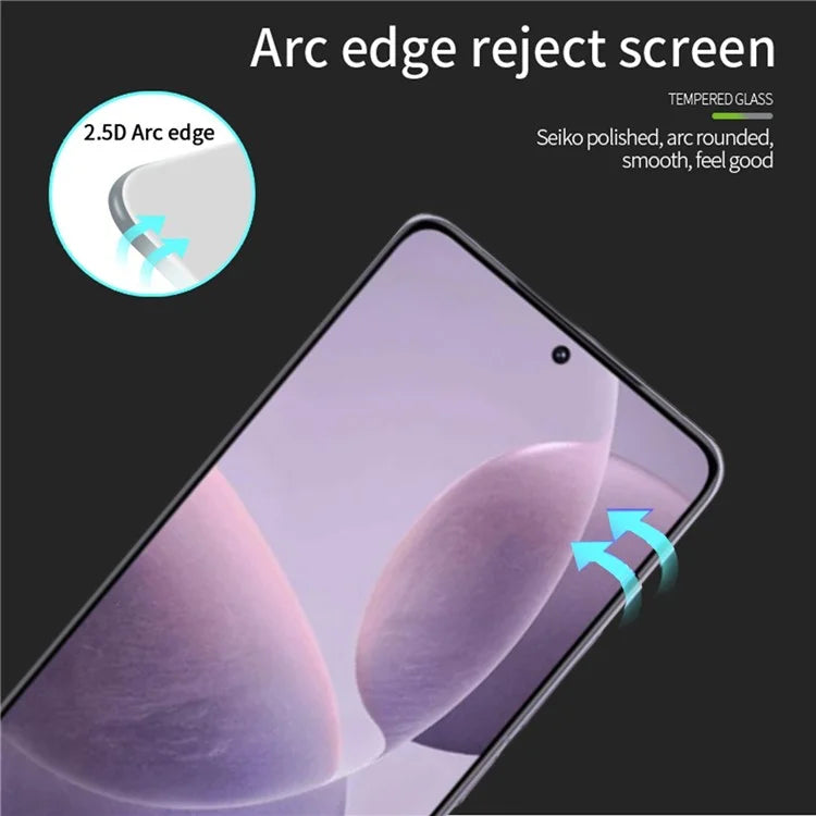 MOFI For Xiaomi Redmi K70 5G / K70 Pro 5G JK Tempered Glass Film Series-1 Full Cover Full Glue Screen Protector
