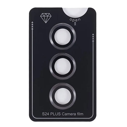 For Samsung Galaxy S24+ 1 Set Camera Lens Protector Metal + Tempered Glass Film