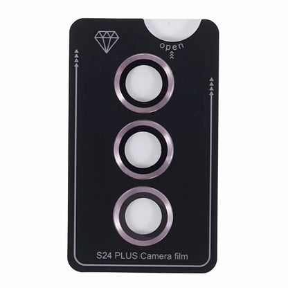 For Samsung Galaxy S24+ 1 Set Camera Lens Protector Metal + Tempered Glass Film