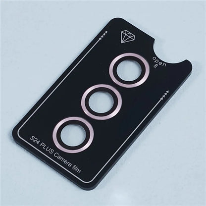 For Samsung Galaxy S24+ 1 Set Camera Lens Protector Metal + Tempered Glass Film