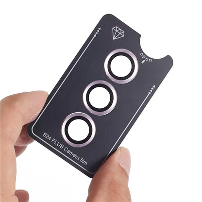 For Samsung Galaxy S24+ 1 Set Camera Lens Protector Metal + Tempered Glass Film