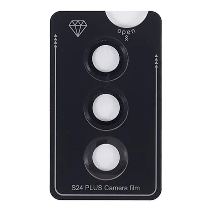 For Samsung Galaxy S24+ 1 Set Camera Lens Protector Metal + Tempered Glass Film