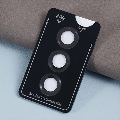 For Samsung Galaxy S24+ 1 Set Camera Lens Protector Metal + Tempered Glass Film