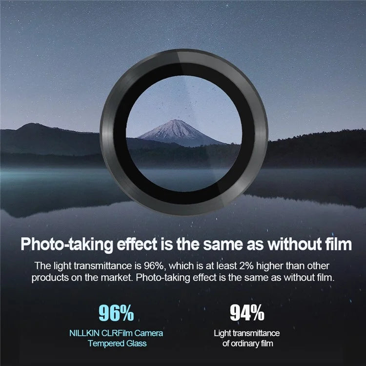 NILLKIN 1 Set For Samsung Galaxy S24 Camera Lens Protector Aluminum+Tempered Glass Lens Film